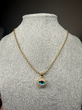 Crystal Evil Eye Necklace