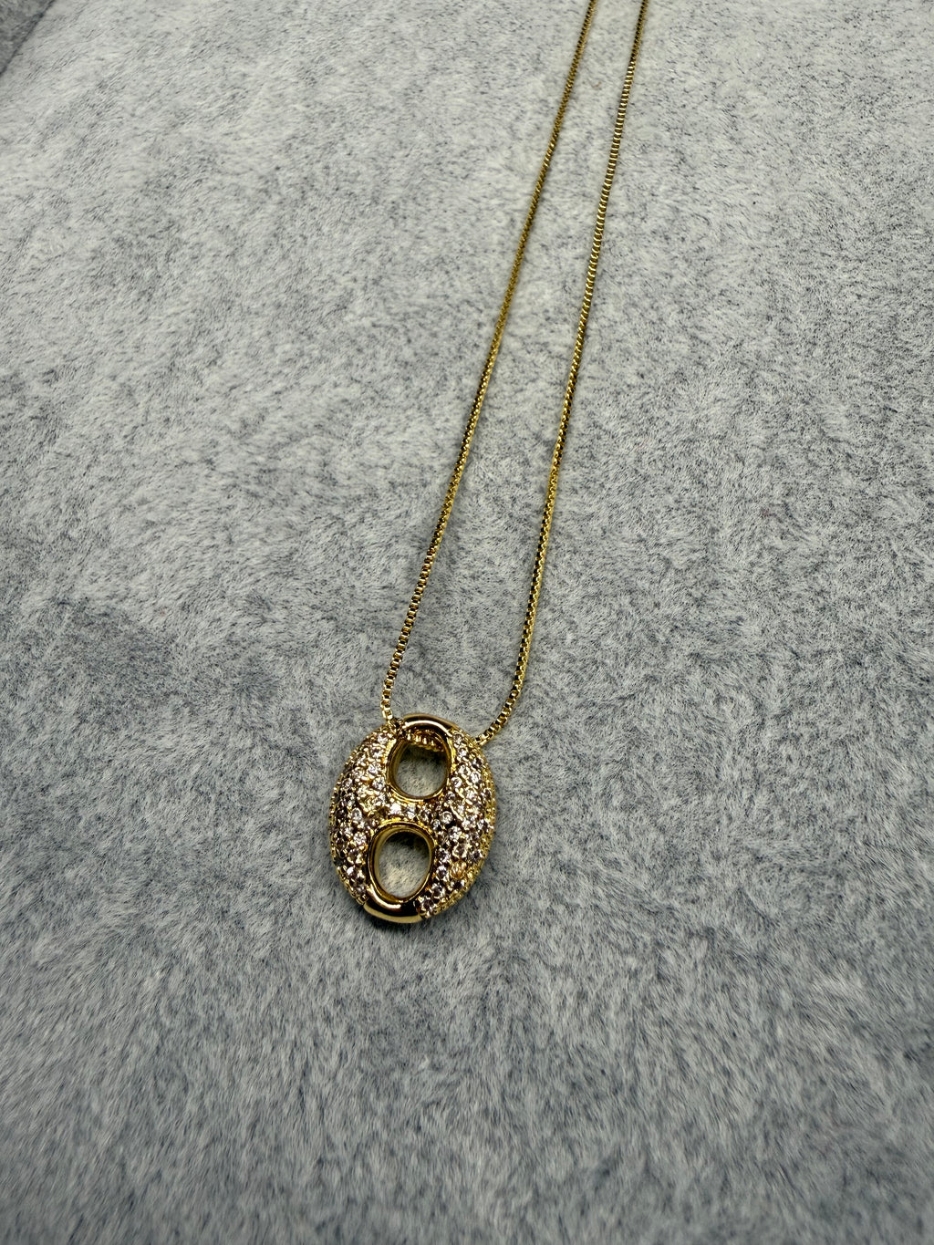 Pavé Halo Pendant Necklace